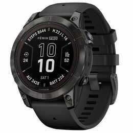 Смарт-часы Garmin Fenix 7 Pro Sapphire Solar Carbon Gray DLC Titanium with Black Silicone (010-02777-54)