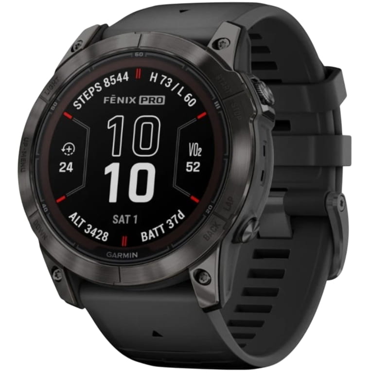 Смарт-часы Garmin Fenix 7X Pro Sapphire Solar Carbon Gray DLC Titanium with Black Band (010-02778-54)