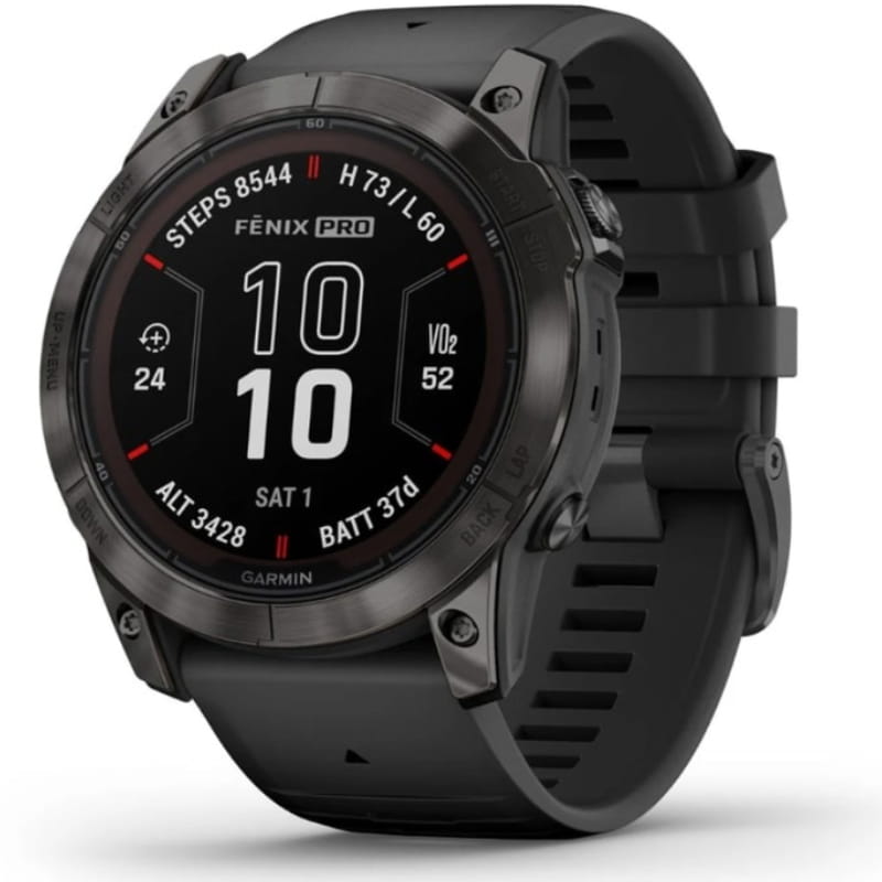 Смарт-часы Garmin Fenix 7X Pro Sapphire Solar Carbon Gray DLC Titanium with Black Band (010-02778-54)