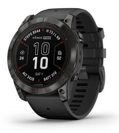 Смарт-часы Garmin Fenix 7X Pro Sapphire Solar Carbon Gray DLC Titanium with Black Band (010-02778-54)