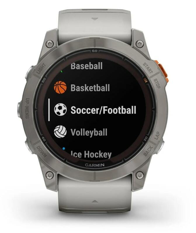 Смарт-часы Garmin Fenix 7X Pro Sapphire Solar Titanium with Grey/Orange Band (010-02778-64)