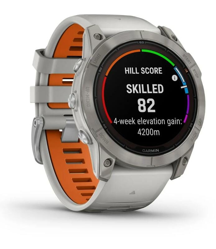 Смарт-часы Garmin Fenix 7X Pro Sapphire Solar Titanium with Grey/Orange Band (010-02778-64)