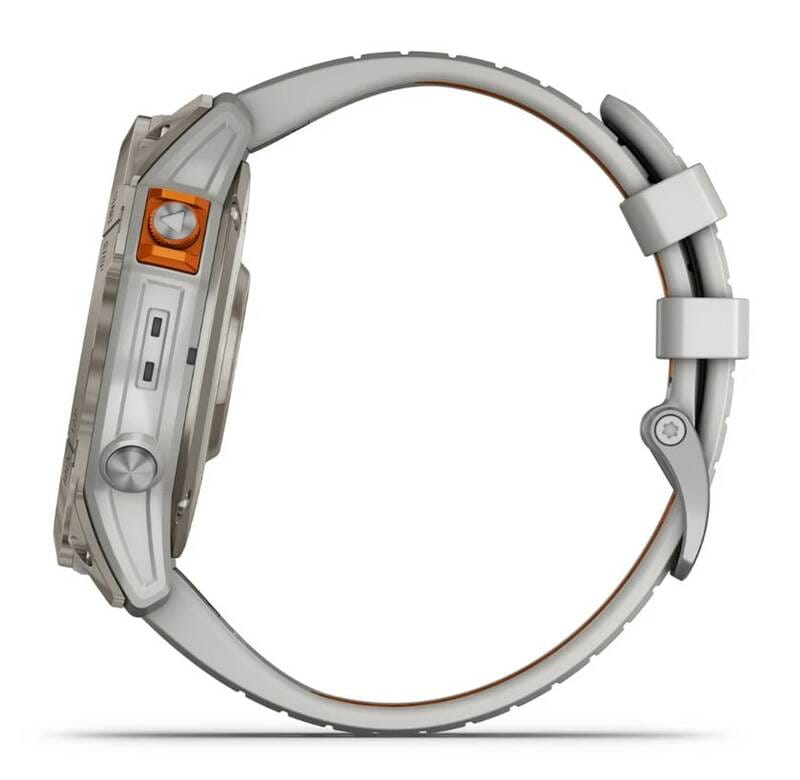 Смарт-часы Garmin Fenix 7X Pro Sapphire Solar Titanium with Grey/Orange Band (010-02778-64)