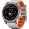 Фото - Смарт-годинник Garmin Fenix 7X Pro Sapphire Solar Titanium with Grey/Orange Band (010-02778-64) | click.ua