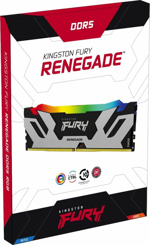 Модуль памяти DDR5 2x48GB/6400 Kingston Fury Renegade RGB (KF564C32RSAK2-96)