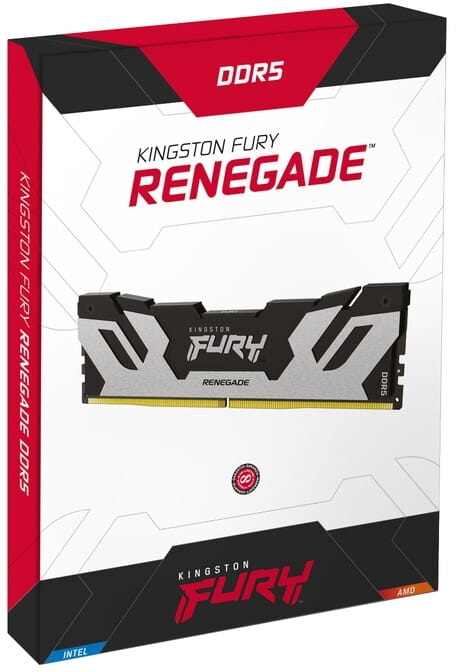 Модуль пам`яті DDR5 48GB/6000 Kingston Fury Renegade Silver (KF560C32RS-48)