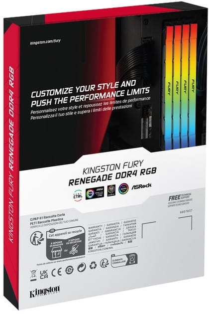 Модуль памяти DDR4 2x16GB/3600 Kingston Fury Renegade RGB (KF436C16RB12AK2/32)