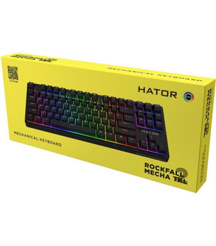 Клавіатура Hator Rockfall 2 Mecha TKL Orange Black (HTK-520)