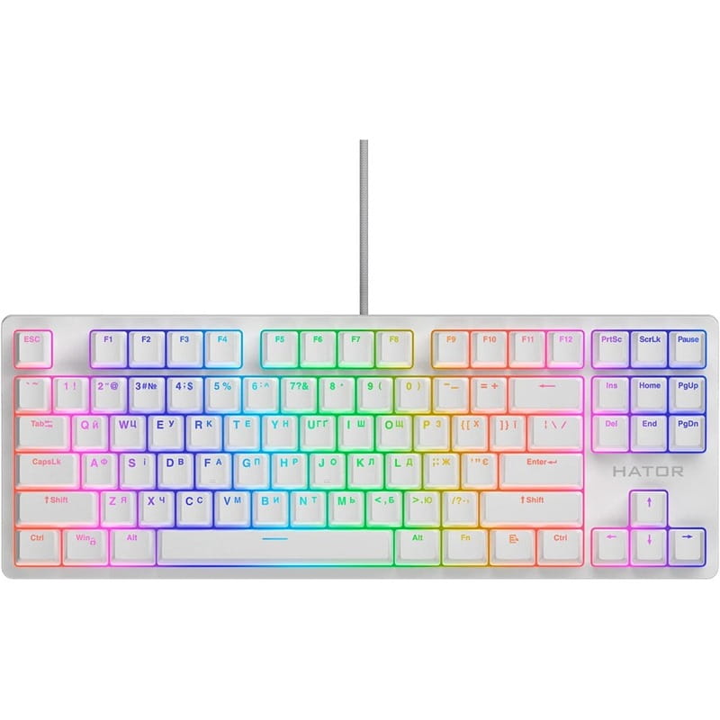 Клавиатура Hator Rockfall 2 Mecha TKL Orange White (HTK-521)