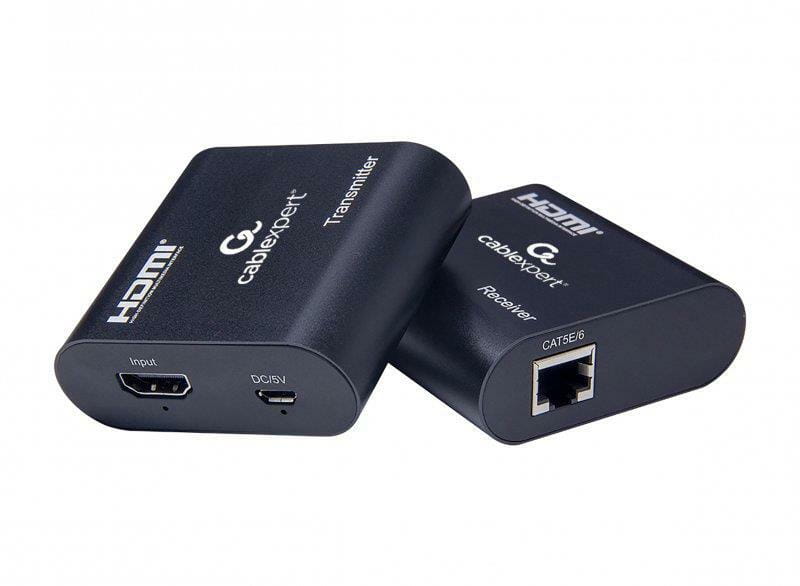 Удлинитель Cablexpert HDMI - RJ-45 (F/F), до 60 м, Black (DEX-HDMI-03)