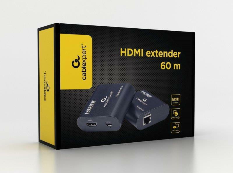 Подовжувач Cablexpert HDMI - RJ-45 (F/F), до 60 м, Black (DEX-HDMI-03)
