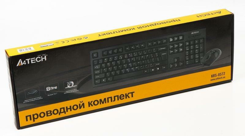Комплект (клавиатура, мышь) A4Tech KRS-8572 Black