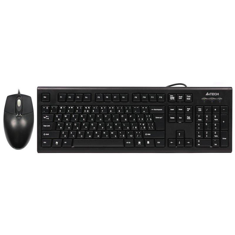 Комплект (клавиатура, мышь) A4Tech KRS-8572 Black