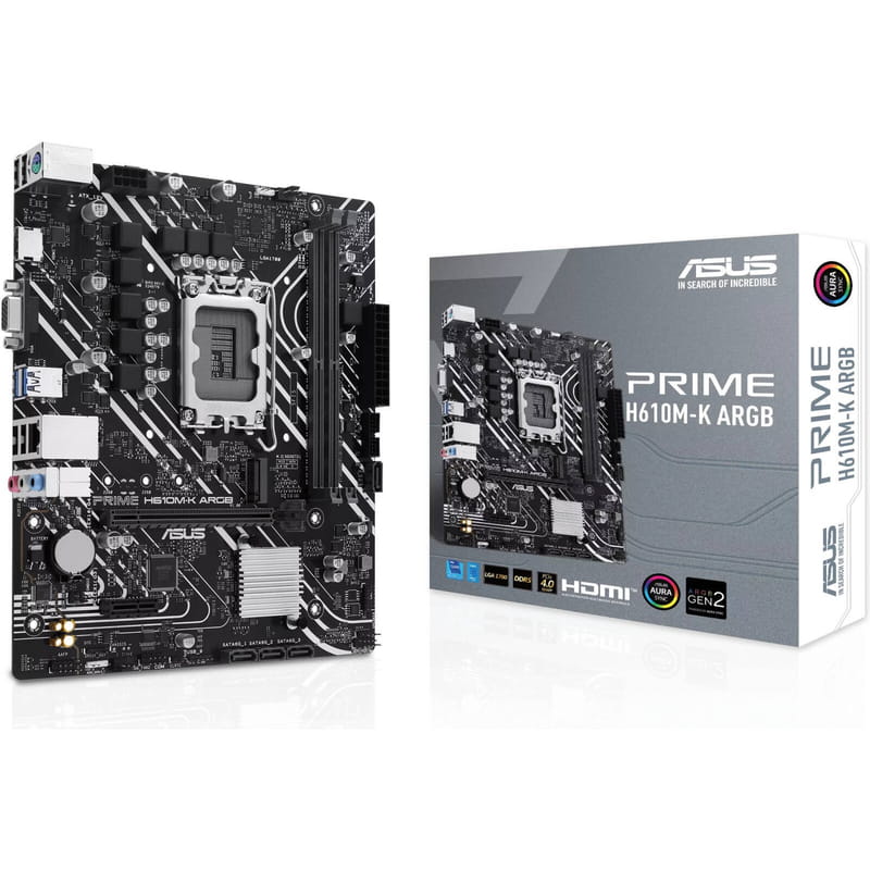 Материнська плата Asus Prime H610M-K ARGB Socket 1700