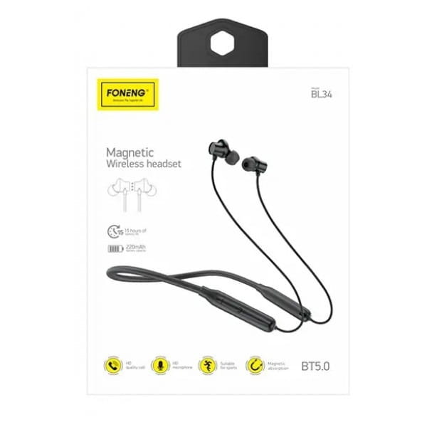 Bluetooth-гарнитура Foneng Neckband Sport BL34 (BL34-BE-N)