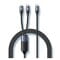 Фото - Кабель Usams US-SJ550 U71 USB Type-C - Lightning + USB Type-C (M/M), 100W, 1.2 м, Black (6958444977065) | click.ua