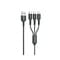 Фото - Кабель WK WDC-137 Upine Series 3-in-1 USB - Lightning + micro USB + USB Type-C (M/M), 1.2 м, Black (6941027616284) | click.ua