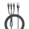 Фото - Кабель Remax RC-070th Sury2 USB - Lightning + micro USB + USB Type-C (M/M), 1 м, Grey (6972174156781) | click.ua