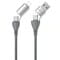 Фото - Кабель WK WDC-112 4-in-1 USB + USB Type-C - USB Type-C + Lightning (M/M), 1 м, Silver (6941027619254) | click.ua