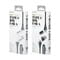 Фото - Кабель WK WDC-112 4-in-1 USB + USB Type-C - USB Type-C + Lightning (M/M), 1 м, Silver (6941027619254) | click.ua