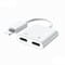 Фото - Адаптер Remax RL-LA07i Concise 2-in-1 Lightning - 2xLightning (M/F) White (6972174150529) | click.ua