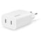 Фото - Мережевий зарядний пристрій Ttec SmartCharger Duo PD USB-C 40W White (2SCS27B) | click.ua