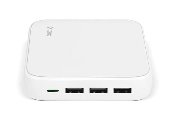Сетевое зарядное устройство Ttec SmartCharger Quattro GaN USB-C/USB-A 65W White (2SCG02B)