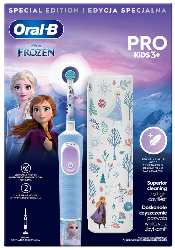 Зубна електрощітка Braun Oral-B Kids Frozen (D103.413.2KX Frozen)