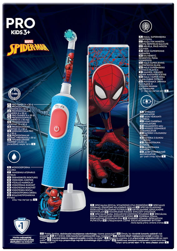 Зубная электрощетка Braun Oral-B Kids Spider-Man (D103.413.2KX Spider-Man)