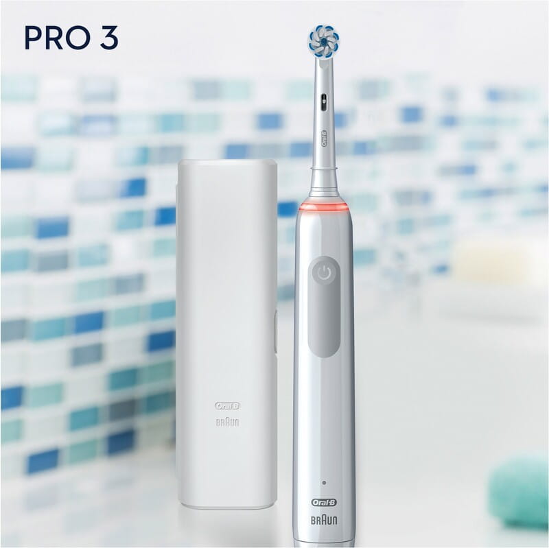 Зубна електрощітка Braun Oral-B Pro3 3500 D505.513.3X WT Gift Edition (D505.513.3X)