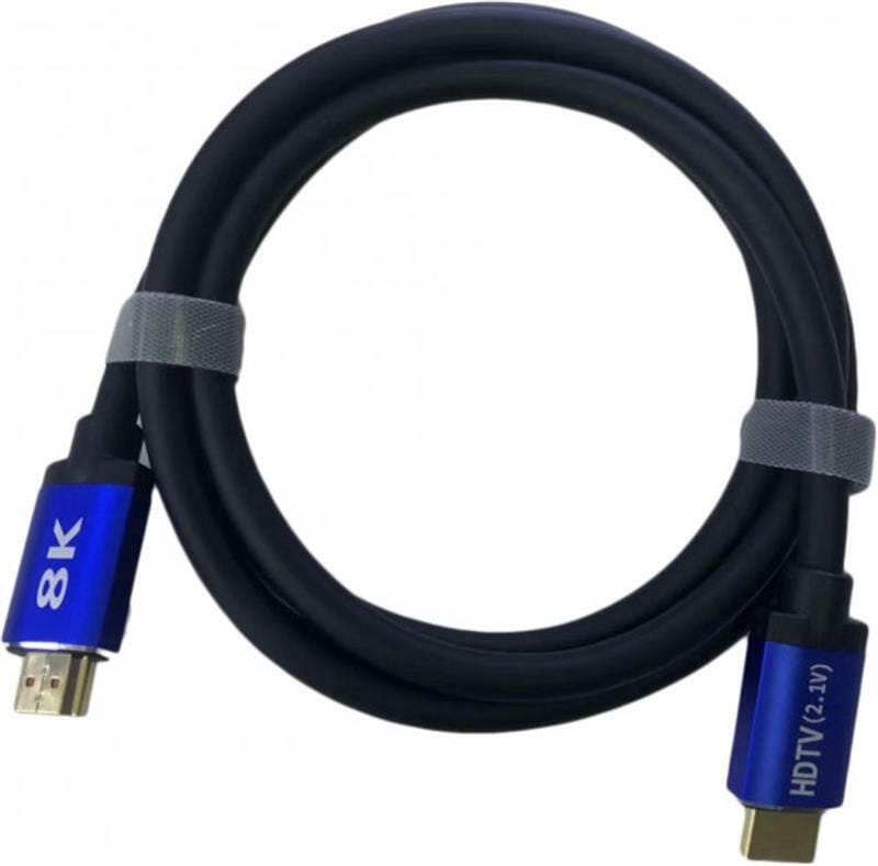 Кабель ATcom HDMI - HDMI V 2.1 (M/M), Real 8K 48Gbps, 5 м, черный/ синий (88855)