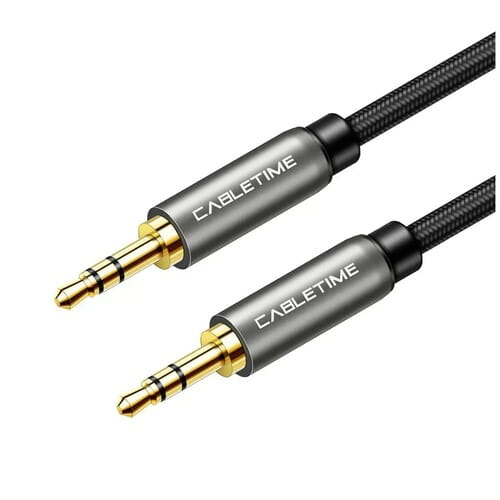 Photos - Cable (video, audio, USB) Кабель Cabletime Audio 3.5 мм - 3.5 мм (M/M), 1 м, Black, 3 pin  CF(CF10H)
