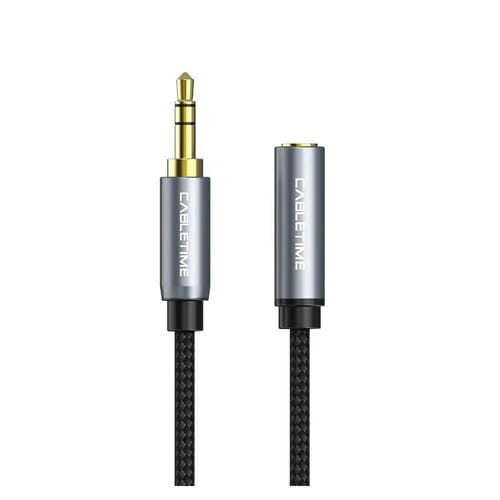 Фото - Кабель  Cabletime Audio 3.5 мм - 3.5 мм (M/F), 1 м, Black, 3 pin  CF(CF11H)