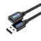 Фото - Подовжувач Vention USB - USB (M/F), 0.5 м, Black (CBHBD) | click.ua
