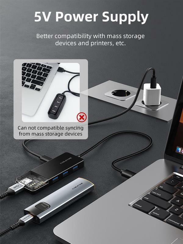 USB-хаб Cabletime CB02B 4 ports