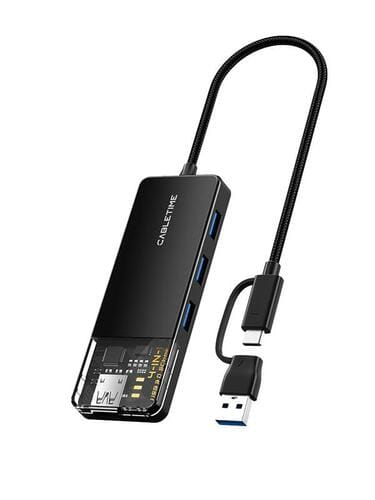Фото - Кардридер / USB-хаб Концентратор Cabletime USB Type C - 4 Port USB 3.0, 0.15 cm  CB03B(CB03B)