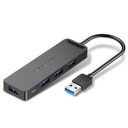 Концентратор Vention 4-Port с micro USB питанием 0.15M Black (CHLBB)