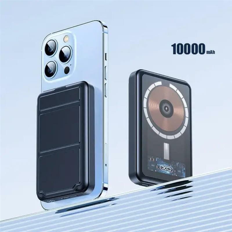 Универсальная мобильная батарея XO PB202 15W MagSafe 10000mAh Black