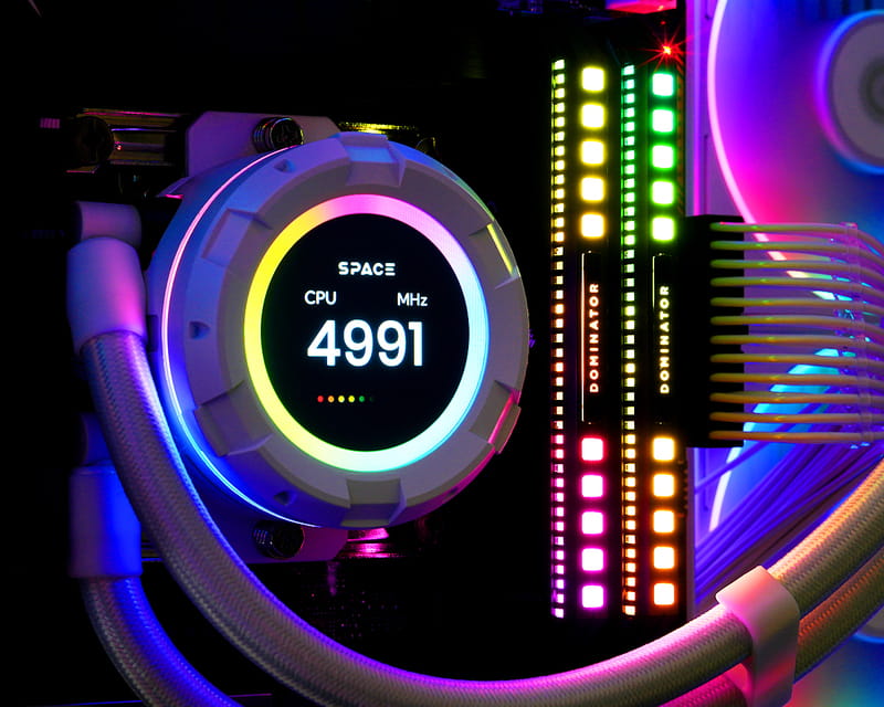 Система водяного охлаждения ID-Cooling Space LCD SL360 White