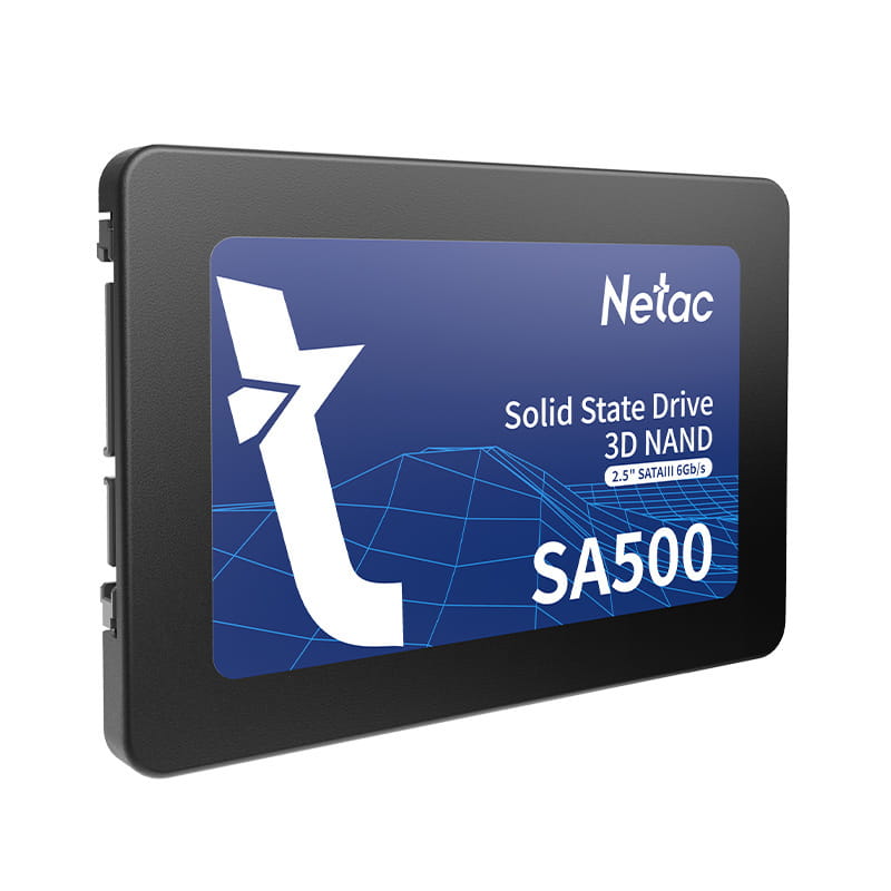 Накопитель SSD 256GB Netac SA500 2.5" SATAIII 3D NAND TLC Black (NT01SA500-256-S3X)