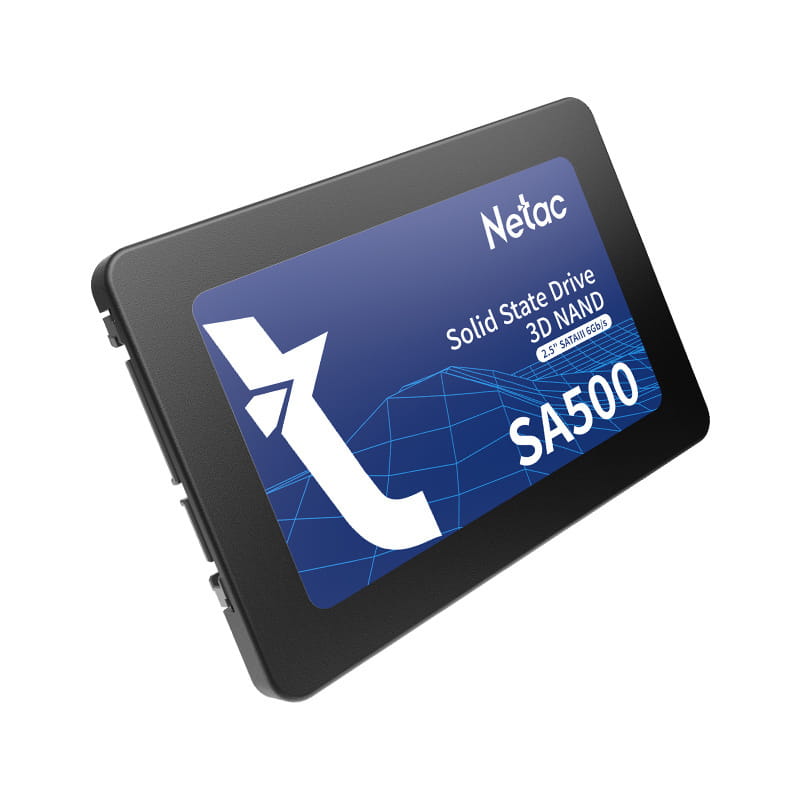 Накопичувач SSD 256GB Netac SA500 2.5" SATAIII 3D NAND TLC Black (NT01SA500-256-S3X)