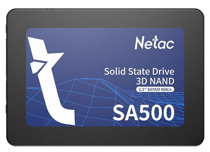 Накопитель SSD 1TB Netac SA500 2.5" SATAIII 3D NAND TLC Black (NT01SA500-1T0-S3X)