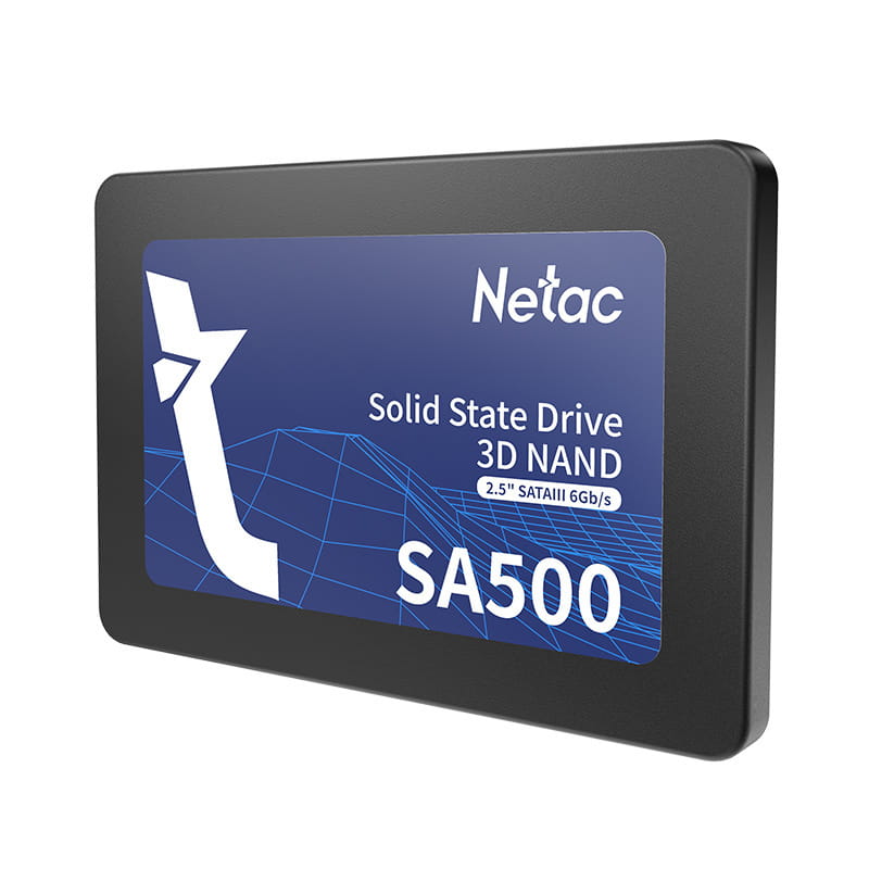 Накопичувач SSD 1TB Netac SA500 2.5" SATAIII 3D NAND TLC Black (NT01SA500-1T0-S3X)