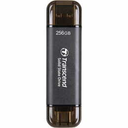 Накопитель внешний SSD USB Type-A/Type-C 256GB Transcend ESD310С Black (TS256GESD310C)