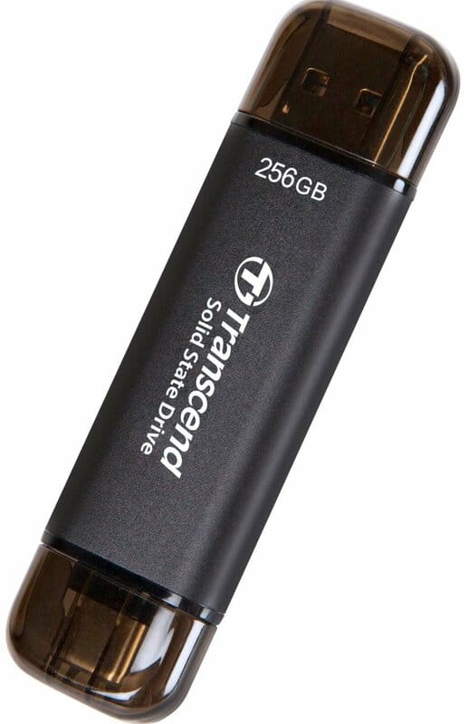 Накопитель внешний SSD USB Type-A/Type-C 256GB Transcend ESD310С Black (TS256GESD310C)