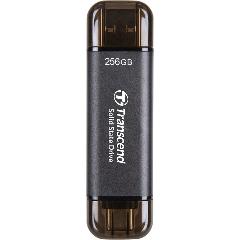 Накопитель внешний SSD USB Type-A/Type-C 256GB Transcend ESD310С Black (TS256GESD310C)