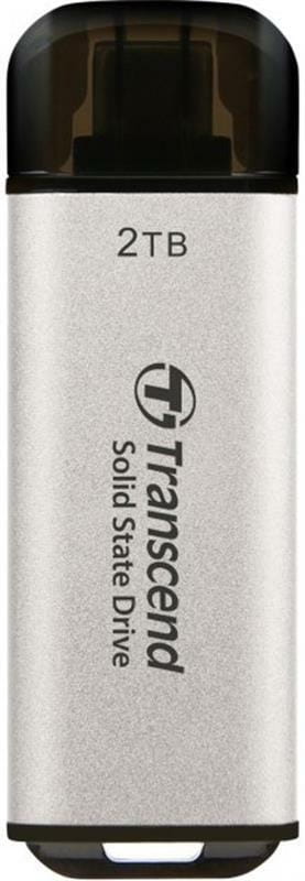 Накопитель внешний SSD USB 3.1 Gen 2 Type-C 2TB Transcend ESD300 Silver (TS2TESD300S)