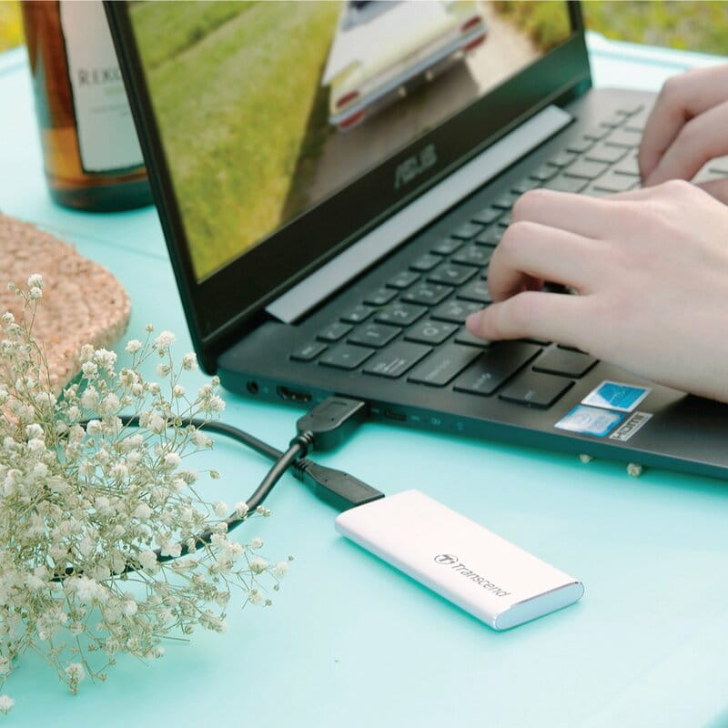 Накопитель внешний SSD USB 3.1 Type-C 1TB Transcend ESD260C Silver (TS1TESD260C)