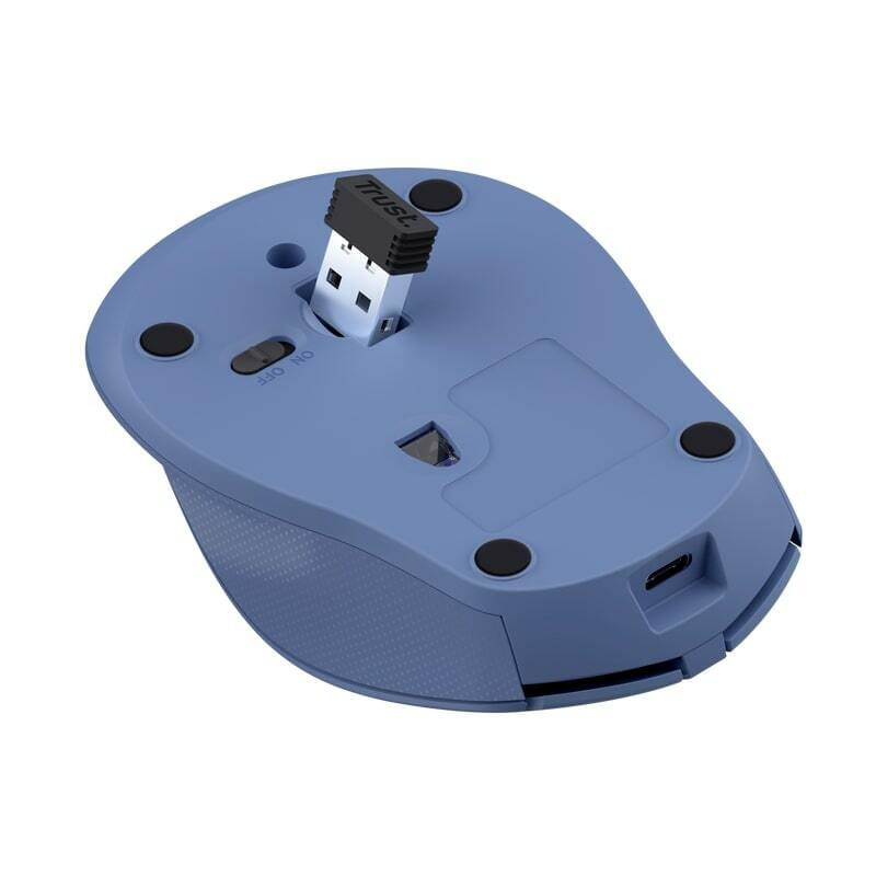 Миша бездротова Trust Zaya Rechargeable Light Blue (25039_TRUST)