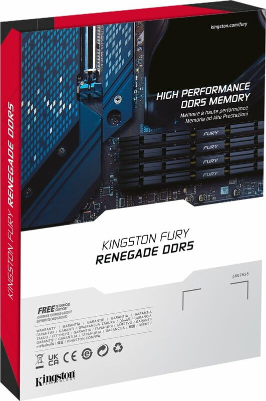 Модуль памяти DDR5 2x48GB/6400 Kingston Fury Renegade Silver (KF564C32RSK2-96)